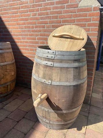 Eiken wijnvat regenton 225 liter  OP VOORRAAD! beschikbaar voor biedingen