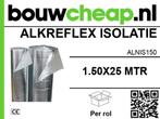 ALKREFLEX 1.50X25MTR.ROLLE EUR.140.60 PER ROL.BOUWCHEAP, Doe-het-zelf en Verbouw, Isolatie en Afdichting, Nieuw, Overige materialen