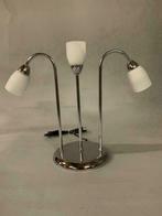 Tafellamp chroom, Bureaulamp, Ophalen of Verzenden, Nieuw, Glas, Minder dan 50 cm