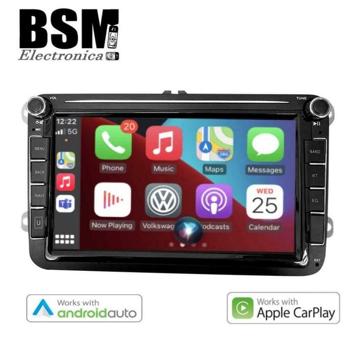 Volkswagen Auto radio Android 10.1 -8 inch- (Apple Carplay-A, Auto diversen, Autonavigatie, Nieuw, Ophalen of Verzenden