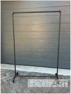 Kledingrek steigerbuis zwart, Metaal, 100 tot 150 cm, 100 tot 150 cm, Nieuw