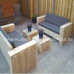 steigerhout tuinset en Loungeset SHOWROOM ELKE DAG OPEN, Nieuw, Tuinset, Bank, Steigerhout