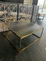 Showroom model salontafel Blackbone Gold van Richmond Interi, 50 tot 100 cm, Vierkant, Nieuw, 50 tot 100 cm
