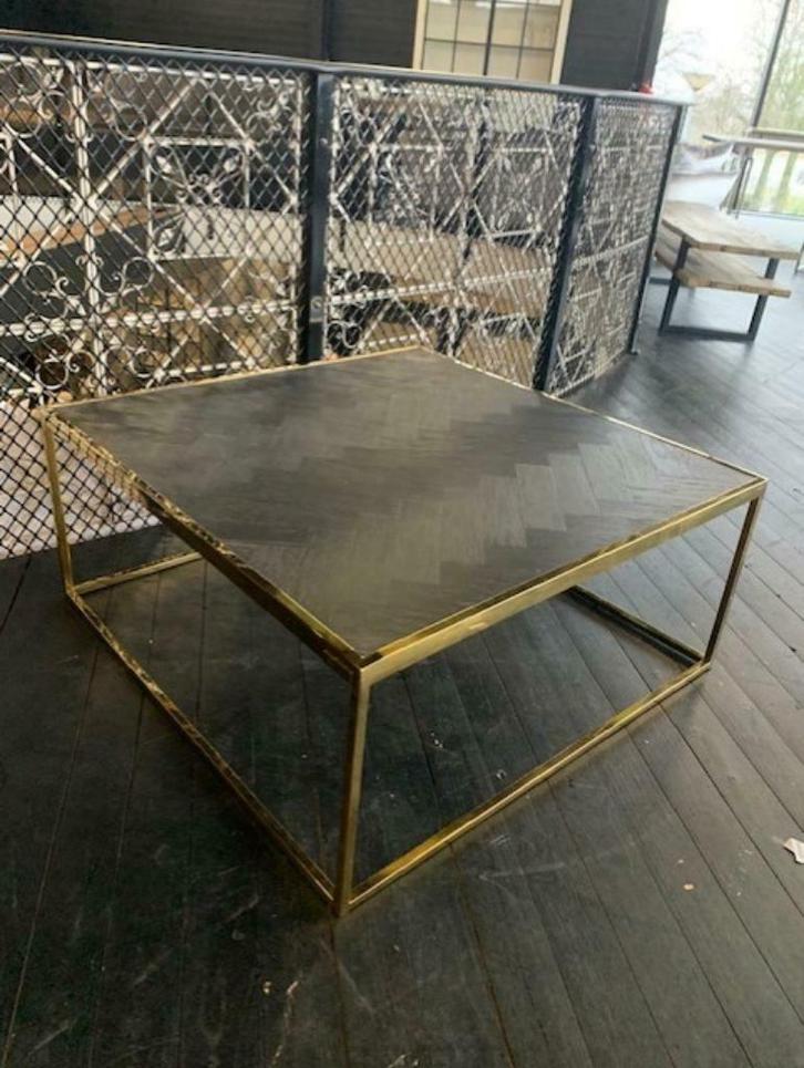 Showroom model salontafel Blackbone Gold van Richmond Interi, Huis en Inrichting, Tafels | Salontafels, Nieuw, Minder dan 50 cm