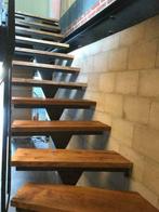 Massief eiken traptreden 84x24x4 cm op VOORRAAD, eiken trap, Ophalen, 50 tot 150 cm, Nieuw, Vloerdelen of -planken