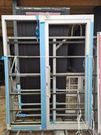 (86) Aluminium voordeur met zijlicht / geanodiseerd, Doe-het-zelf en Verbouw, Kozijnen en Schuifpuien, Ophalen, Deurkozijn, 150 tot 225 cm