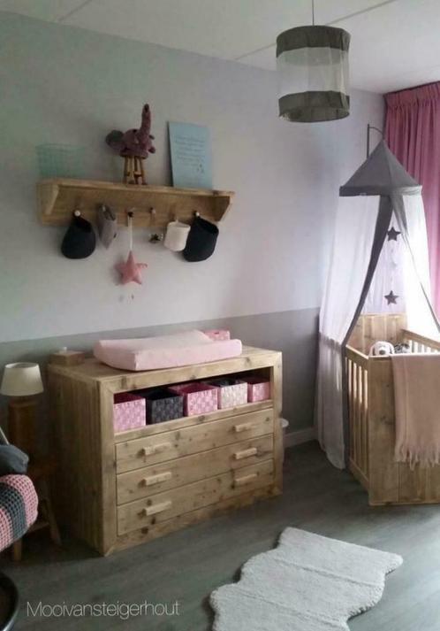 halfgeleider Berg rustig aan ≥ babykamer ledikant commode steigerhout — Kinderkamer | Complete  kinderkamers — Marktplaats