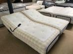 Hästens adjustable beige check 180x210cm, 210 cm, Wit, Tweepersoons, Ophalen of Verzenden