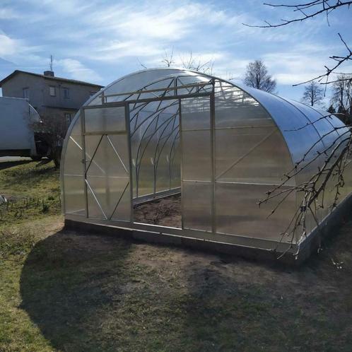 Tunnelkas Robuust ES 4M x 12.1M 6mm Broeikas, Tuin en Terras, Kassen, Nieuw, Kweekkas, Staal, Polycarbonaat, Verzenden