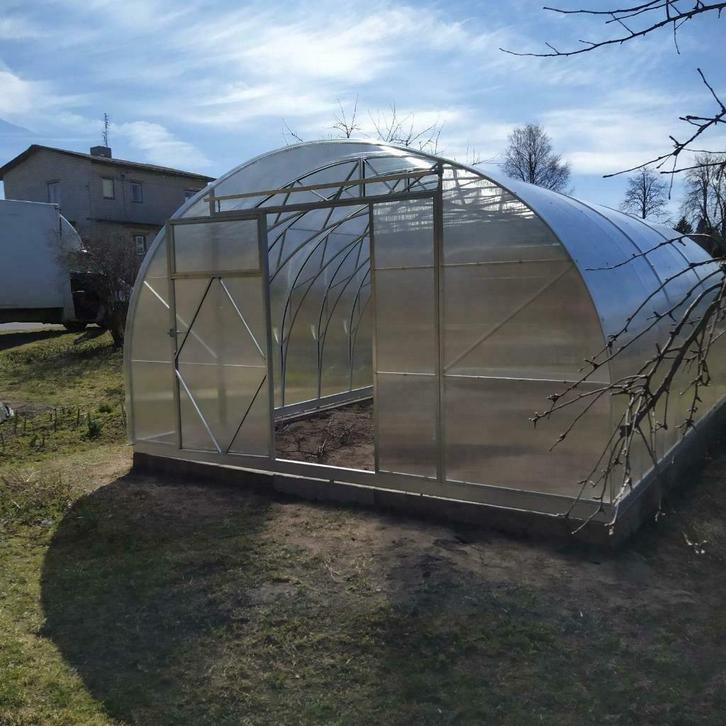 EcoSlider Tunnelkas ES 4M x 12M 6mm Broeikas tuinkas, Tuin en Terras, Kassen, Nieuw, Kweekkas, Staal, Polycarbonaat, Verzenden
