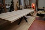 suar Teak eettafel uniek waterval boogtafel, Ophalen, Teakhout, Nieuw, 50 tot 100 cm
