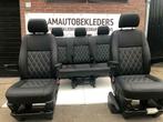 Complete interieur zwart leder Ruitmotief Transporter T5 T6, Ophalen, Nieuw, Volkswagen