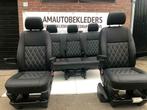 Complete interieur zwart leder Ruitmotief Transporter T5 T6, Nieuw, Volkswagen, Ophalen