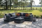 Hoek Loungeset King | 4 of 5 delig | Dark Grey & Mystic Grey, Tuin en Terras, 5 zitplaatsen, Bank, Ophalen of Verzenden, Loungeset