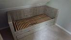 Bedbanken grey wash look € 295,-, Ophalen, Nieuw, Hout