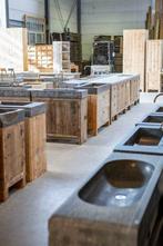 Stenen trog bak toilet fonteintje porseleinen hardstenen, Ophalen, Gebruikt