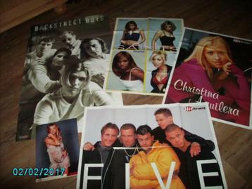 Posters jaren 90 !!!  oa backstreet boys spice girls five beschikbaar voor biedingen