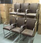 6 x nieuwe slede model stoelen met armleuning