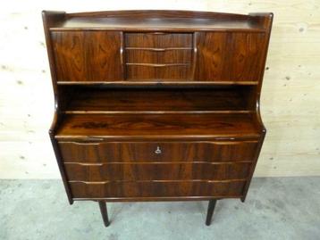 Vintage Deens Palissander secretaire / bureau '60   beschikbaar voor biedingen