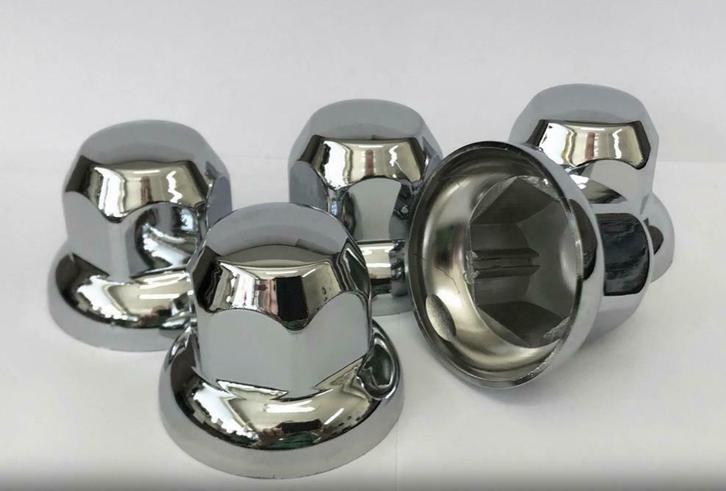 Wielmoerdoppen 32mm en 33 mm - chrome/kunstof/rvs soorten, Auto-onderdelen, Vrachtwagen-onderdelen, DAF, Ophalen of Verzenden
