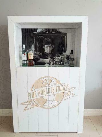 Scarface tony montana drankkast drank kast beschikbaar voor biedingen