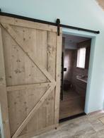 barndoor schuifdeur INCLUSIEF railsysteem al voor €.190,-, 215 cm of meer, Binnendeur, Info@steigerhoutdesign.nl, Nieuw