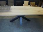 Massief eiken tafel 280 x100 x 4 met matrix.NIEUW., Nieuw, Rechthoekig, Ophalen of Verzenden, Eikenhout