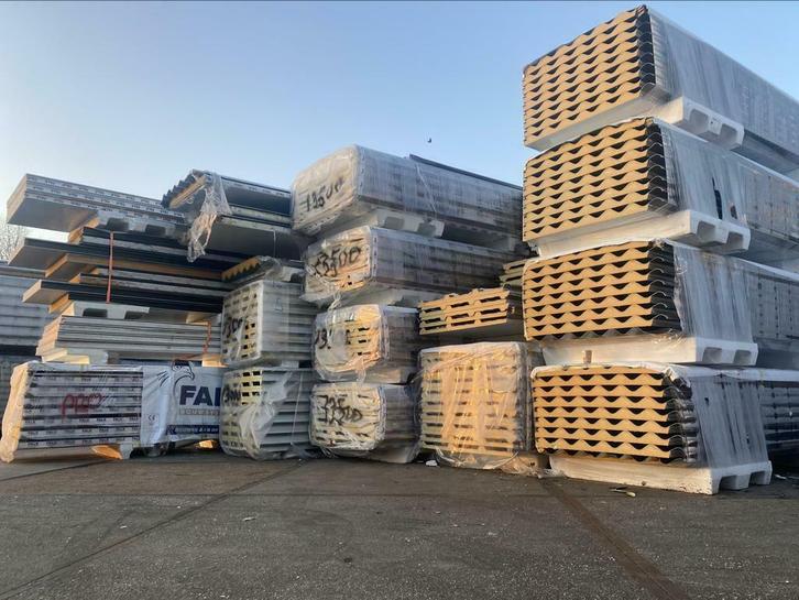 B-keus Restpartij Damwand / Dakpanplaten / Sandwichpanelen, Doe-het-zelf en Verbouw, Platen en Panelen, Nieuw, Overige materialen