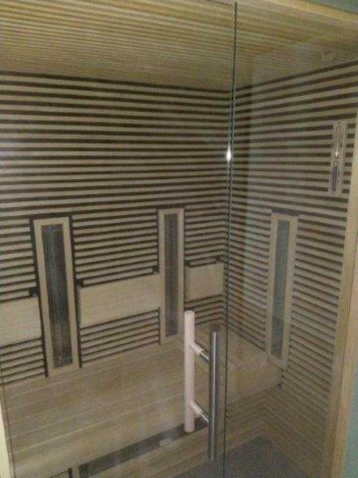 Luxe finse sauna met infrarood, Sport en Fitness, Sauna, Complete sauna, Fins of Traditioneel, Ophalen of Verzenden