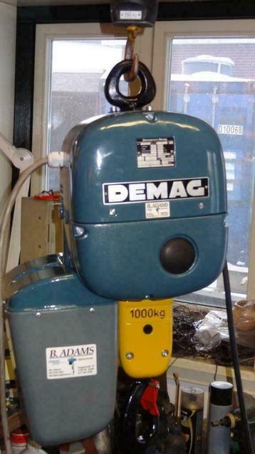 Demag kettingtakel 1000kg hijsvermogen beschikbaar voor biedingen