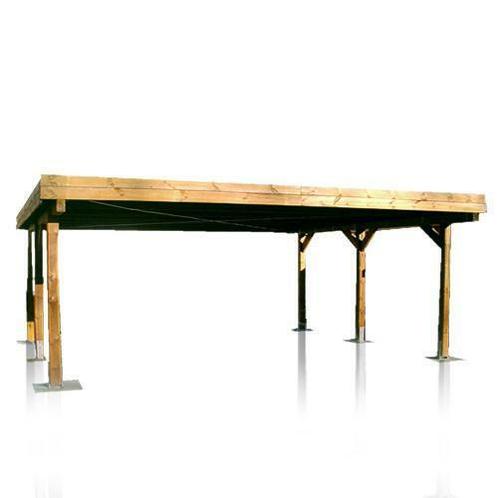 Carport Dubbel 6 x 5 meter, Tuin en Terras, Palen, Balken en Planken, Nieuw, Planken, Ophalen