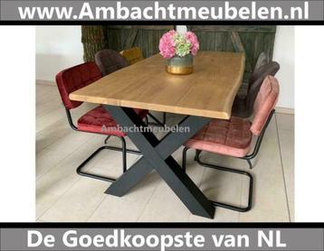 Eiken Boomstam  Tafelblad Eikenhouten tafel SHOWROOM OPEN beschikbaar voor biedingen