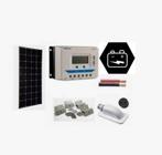 Set zonnepanelen met opslag tuinhuis, caravan, boot, garage, Nieuw, Paneel, 100 tot 200 wattpiek, Ophalen of Verzenden