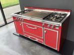 Tuscany 5 vlams modern rood fornuis NIEUW showroom model, 60 cm of meer, Nieuw, Ophalen of Verzenden, Gas