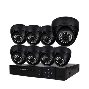 Beveiliging camera DVR Set 8 stuks + Gratis 500GB Geheugen