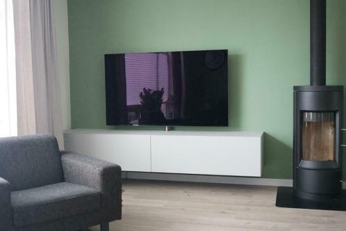 Zwevende tv-kast in verstek gespoten in matte lak Artyx (32), Huis en Inrichting, Kasten | Wandmeubels, Nieuw, Minder dan 100 cm