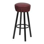 Nieuwe - Café Barkrukken - Zwart/Rood/Cognac NU OP Voorraad, 5 krukken of meer, Met voetsteun, 60 tot 90 cm, Nieuw
