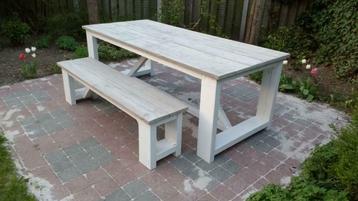 Mooie tafels op maat met stalen poten 200x100x78 nu € 300,- beschikbaar voor biedingen