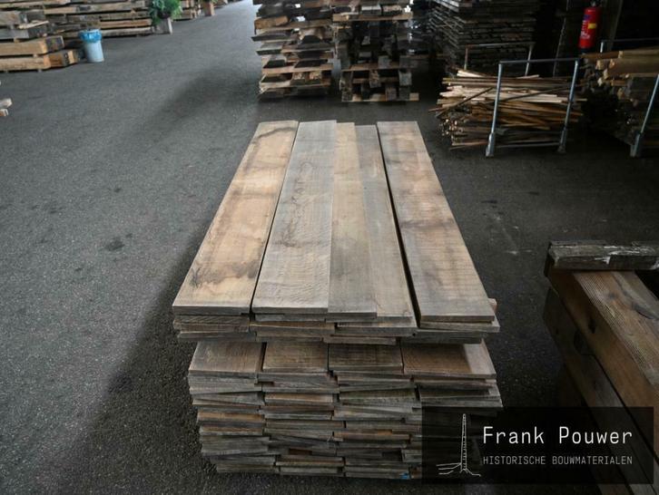 Eiken planken quartier (kwartiers gezaagd), Doe-het-zelf en Verbouw, Hout en Planken, Gebruikt, Plank, Eiken, 300 cm of meer, Minder dan 25 mm