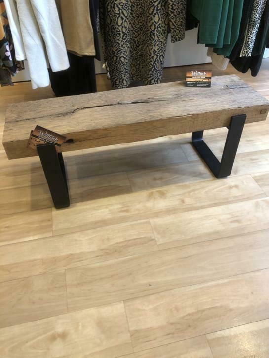 Robuust meubel van een oude eiken wijnpers plank, Huis en Inrichting, Kasten | Televisiemeubels, Nieuw, Minder dan 100 cm, 100 tot 150 cm