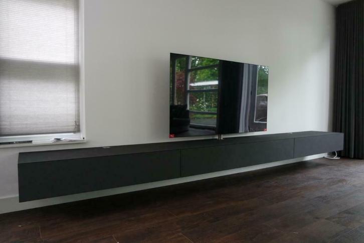 Super lang zwevend lowboard tvkast in matzwart ARTYX ( 33 ), Huis en Inrichting, Kasten | Televisiemeubels, Nieuw, Minder dan 100 cm