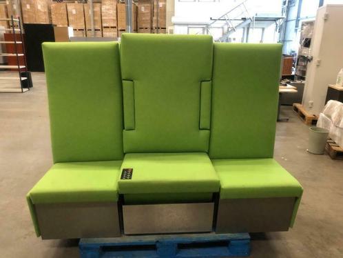 Elektrisch groen lounge B180 x D70 x H45-127 cm - 240 euro, Huis en Inrichting, Banken | Sofa's en Chaises Longues, Gebruikt, Ophalen of Verzenden