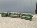 Nieuw CHESTERFIELD XL bankstel groen + GRATIS BEZORGING