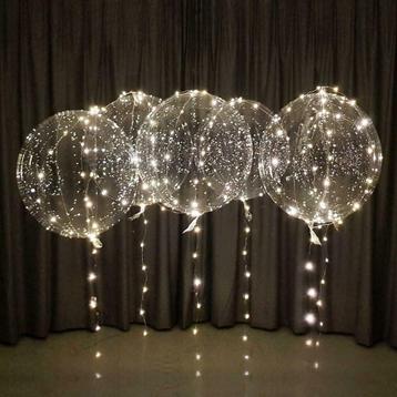 LED Ballon XL 40 cm verlichte helium feest ballon met lampje beschikbaar voor biedingen