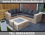 steigerhout hoekbank Loungeset Loungebank Tuinbank SHOWROOM, Tuin en Terras, Tuinsets en Loungesets, Nieuw, Steigerhout, Verzenden