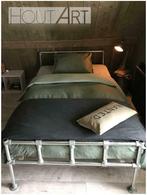 Steigerbuis bed frame, 90 cm, Overige kleuren, Info@hout-art.nl, Ophalen of Verzenden