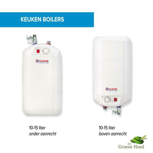Nieuwe Keukenboiler 10 of 15 liter - boven of onder aanrecht, Doe-het-zelf en Verbouw, Geisers en Boilers, Nieuw, Boiler, Minder dan 20 liter