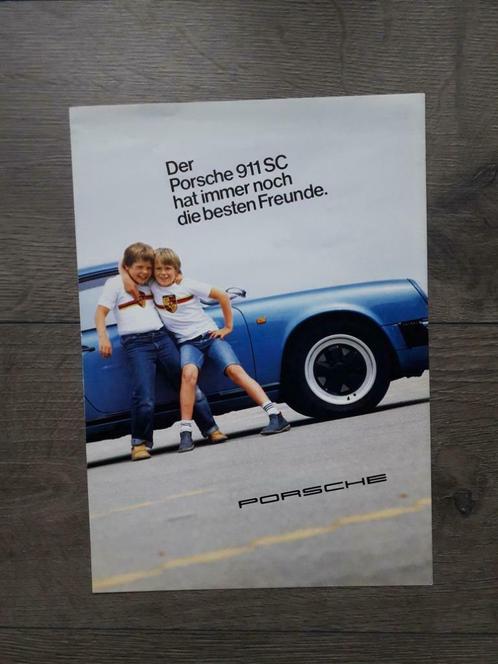 Porsche 911 SC 204 pk  1981 zeldzame Duitstalige brochure