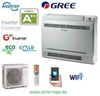 Gree Vloerconsole  2,5kw - 5kw A++  Wifi  R32  I feel, Nieuw, Afstandsbediening, 100 m³ of groter, Ophalen of Verzenden