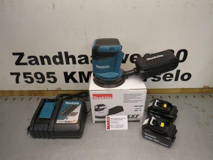Makita DBO180 18V Li-Ion Accu excentrische schuurmachine, Doe-het-zelf en Verbouw, Gereedschap | Handgereedschap, Nieuw, Ophalen of Verzenden